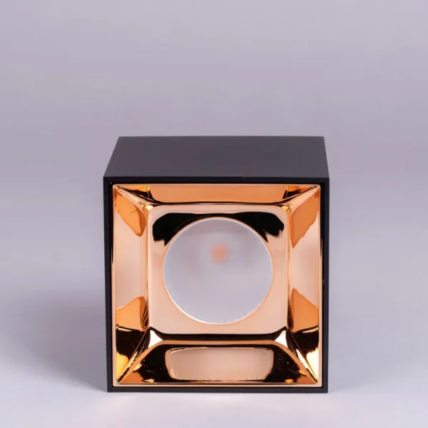 LED Surface COB Downlighter (Black/Rose Gold)