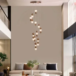 Modern Orb Cluster Chandelier